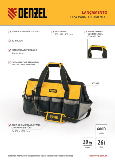 Lançamento Denzel Bolsa para Ferramentas 902939.
