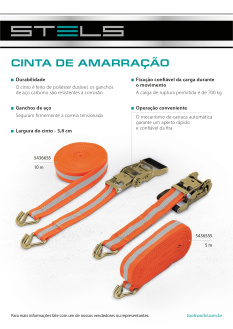 Lançamento Stels. Cinto de amarração 5436555, 5436655.